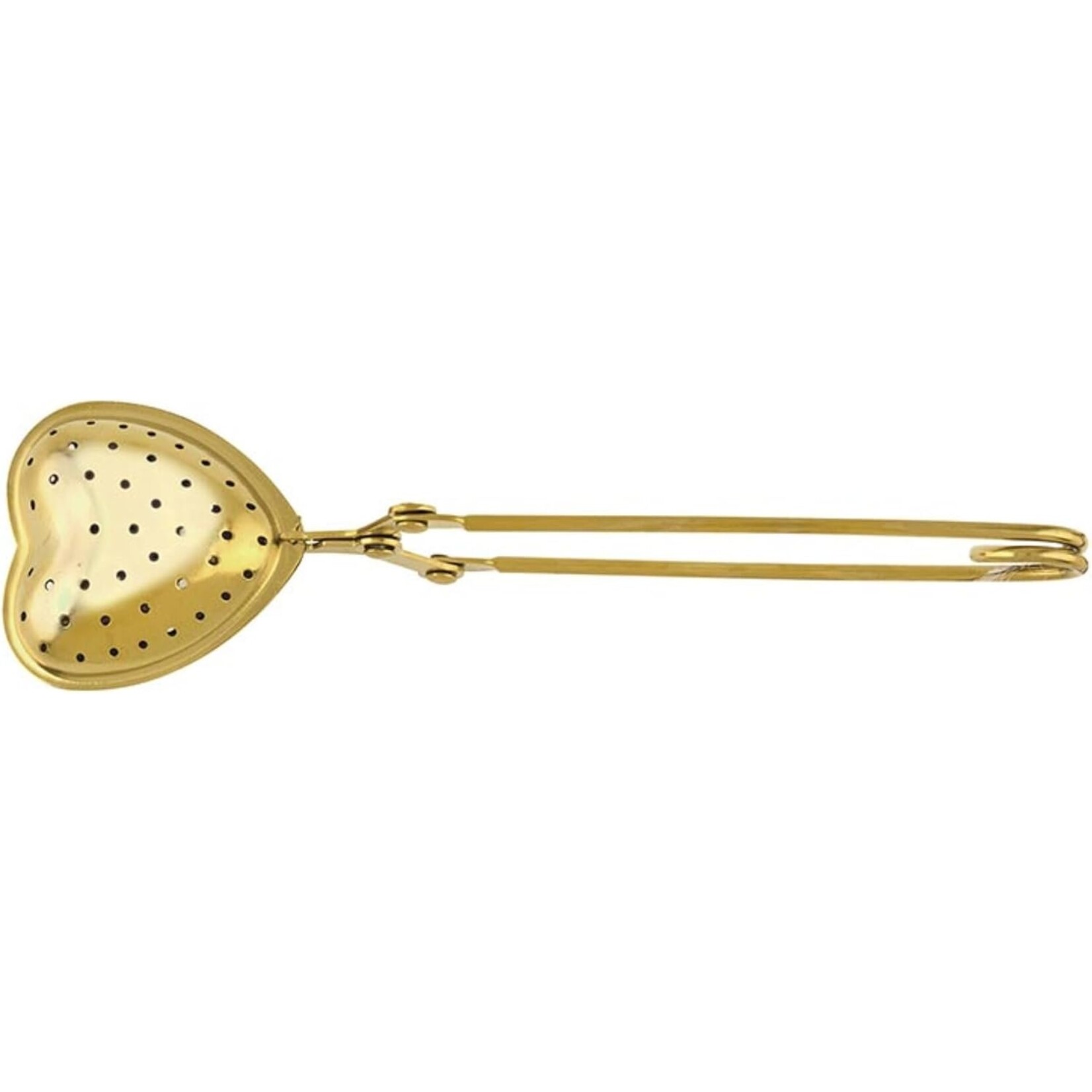 Santa Barbara Gold Metal Heart Strainer