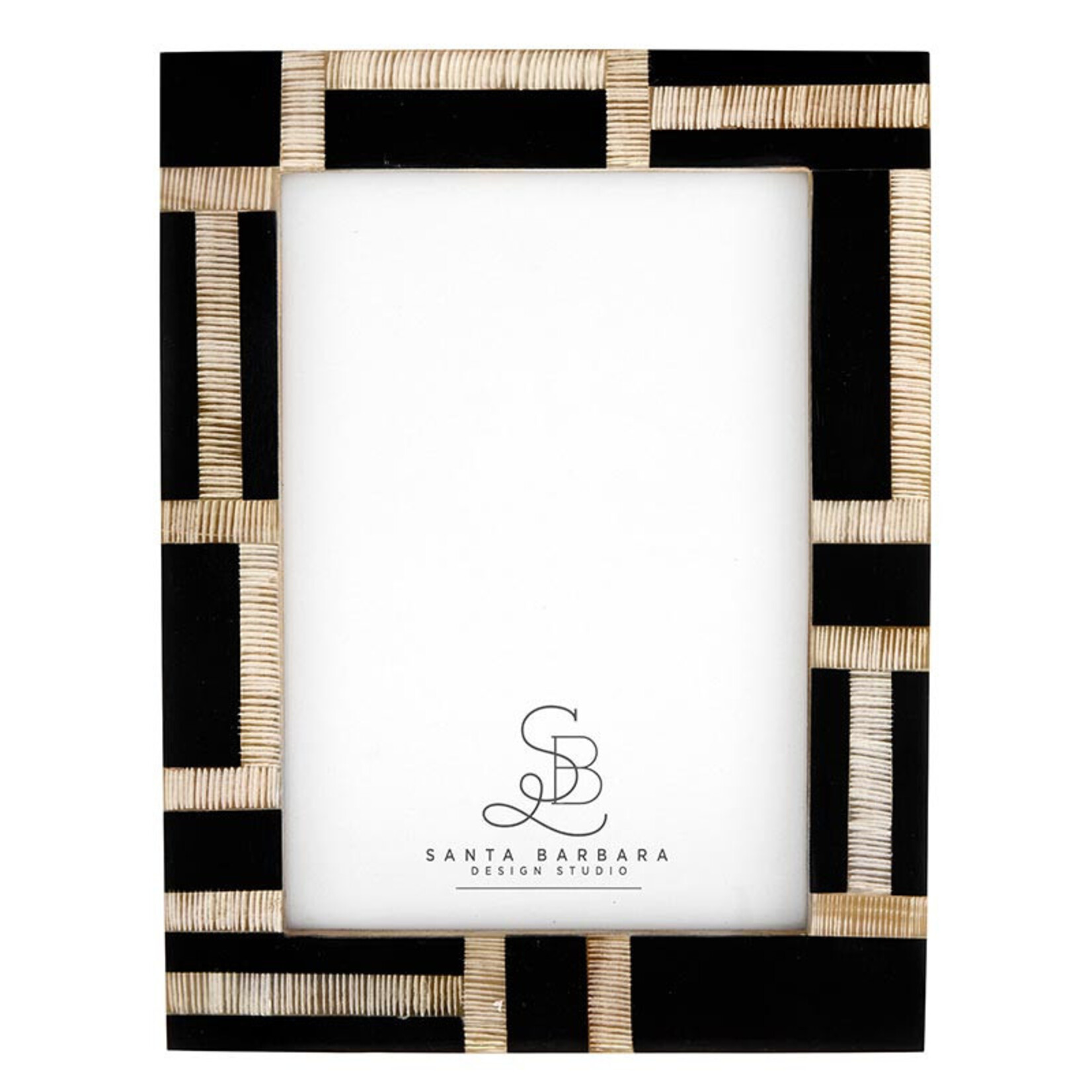 Santa Barbara Horn Photo Frame - Patterned - 5 X 7