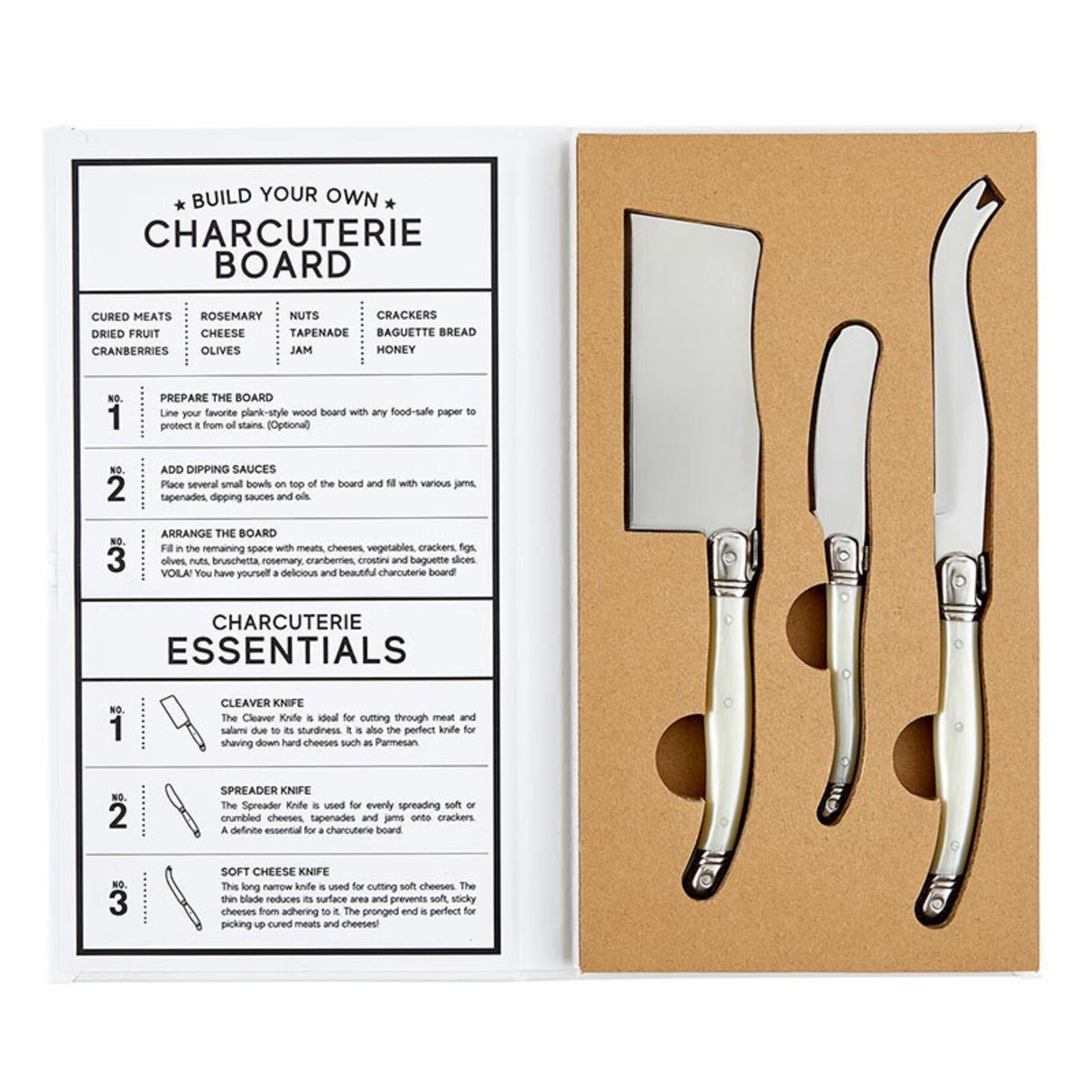Santa Barbara Pearl Charcuterie Book Box - Cheese Knives