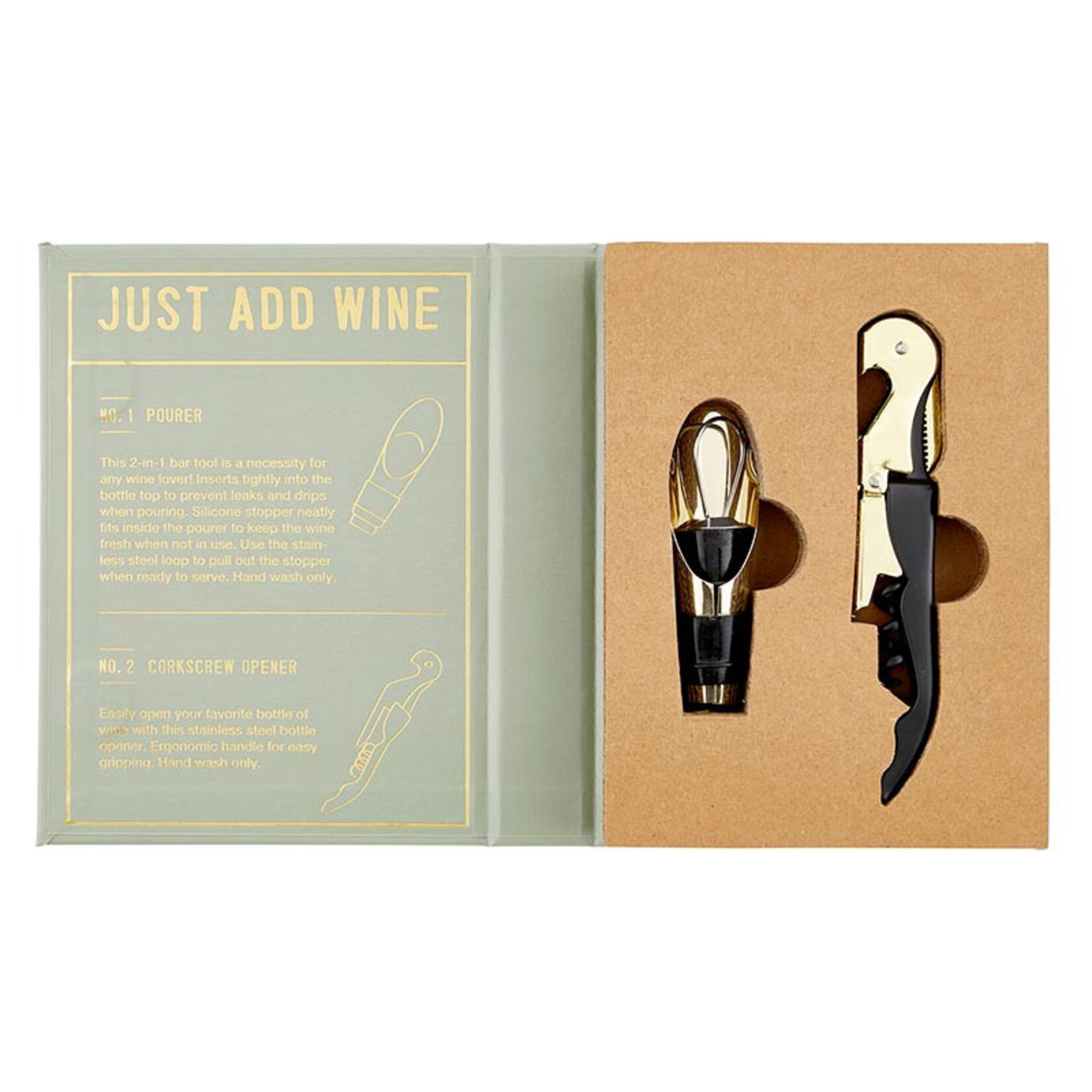 Santa Barbara Wine Serving Set Book Box - Just Add Wine