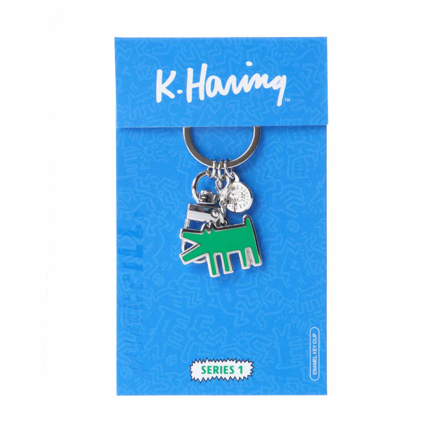 Pintrill Green Barking Dog Keyclip
