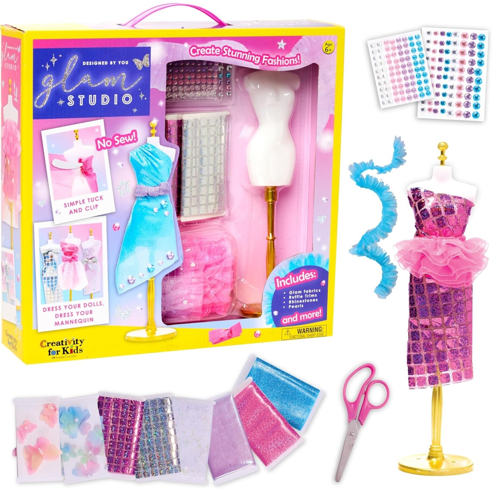 Creativity for Kids Designed by You Glam Fashion Design Studio Craft Kit