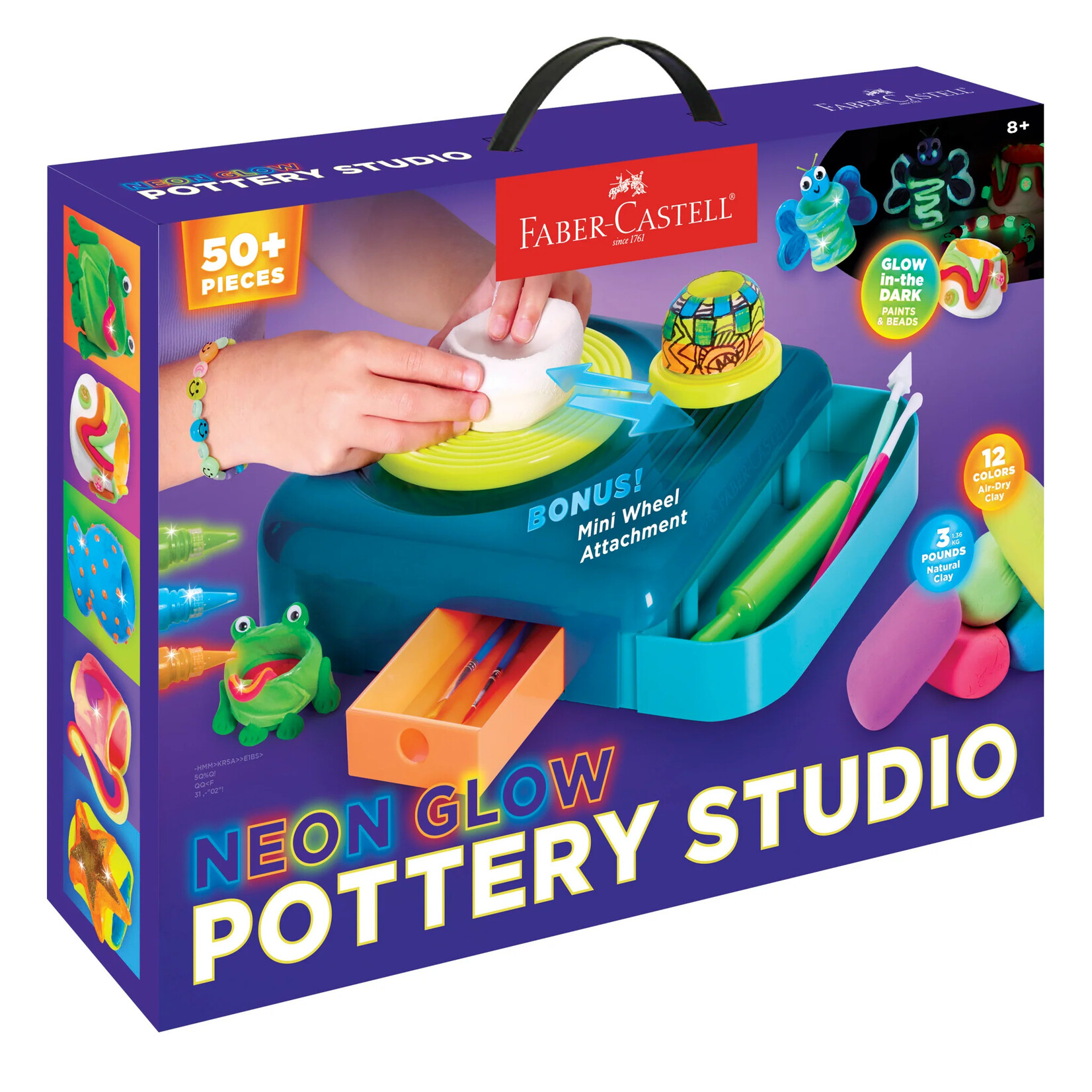 Creativity for Kids Neon Glow Pottery Studio Craft Kit