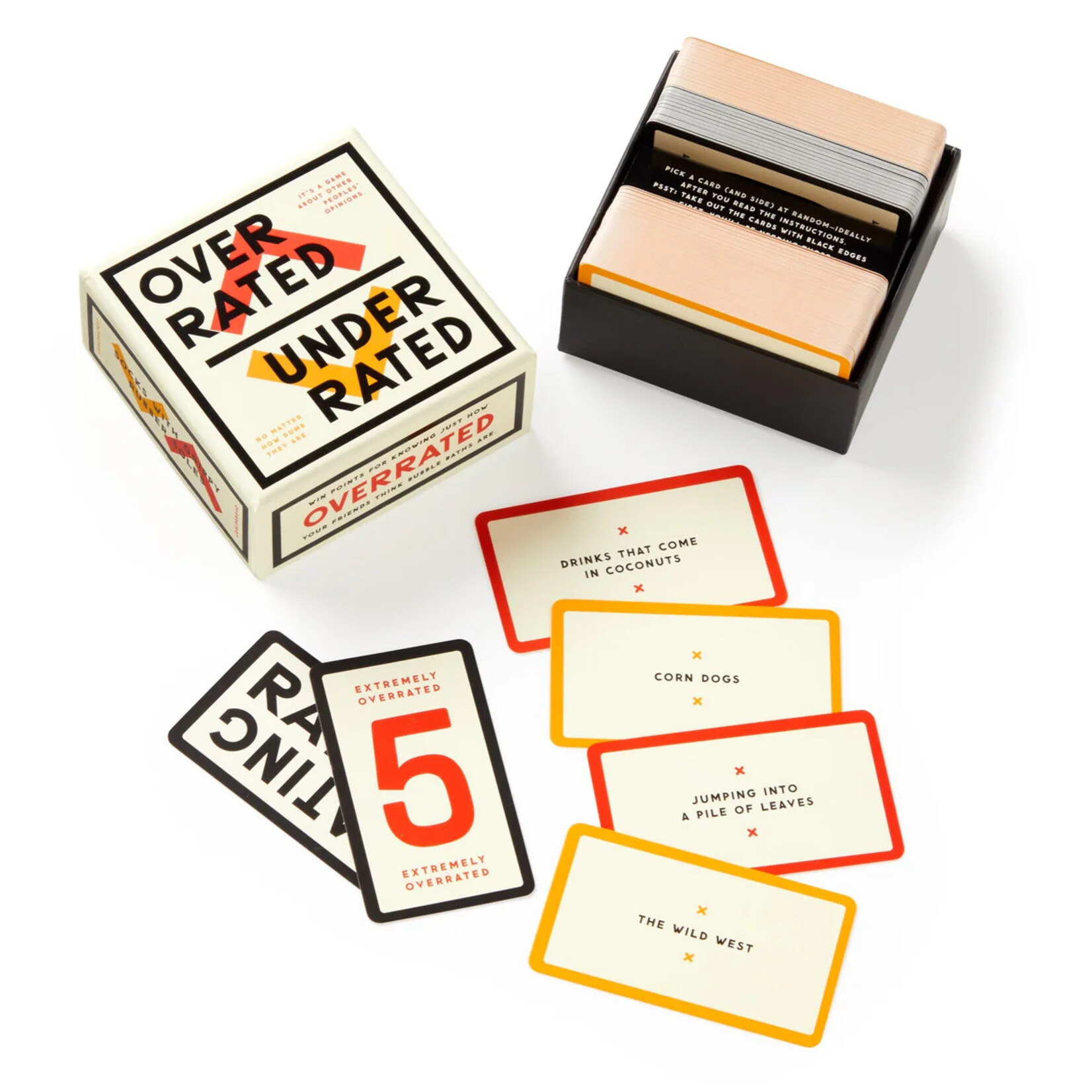 Chronicle Books Social Game Set Overrated/ Underrated