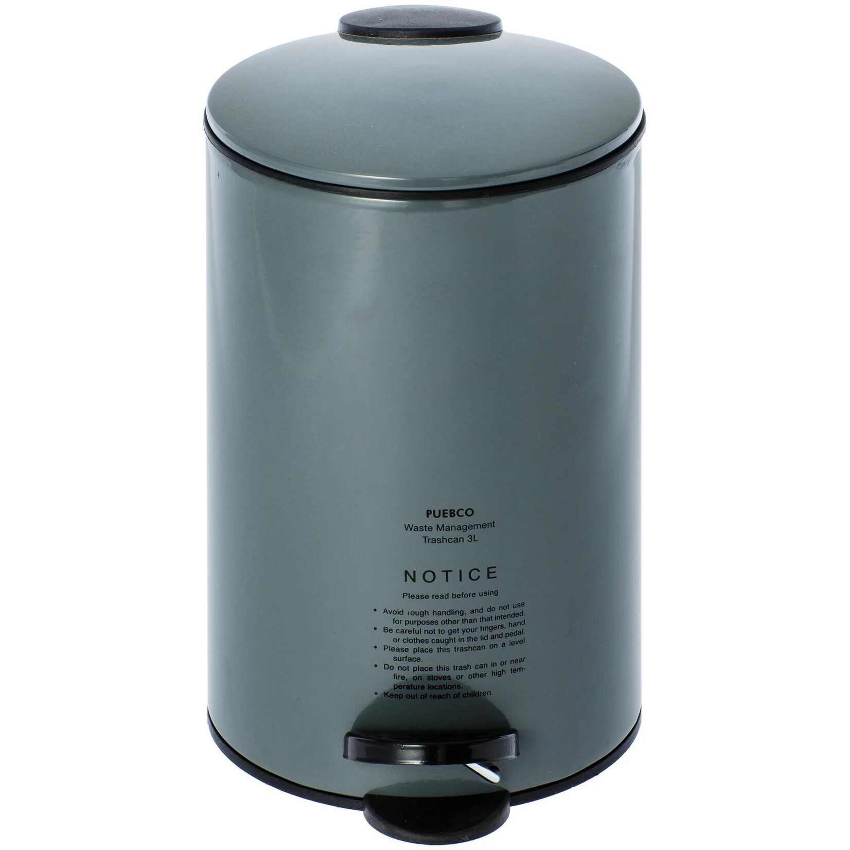 Puebco Trash Can- Gray