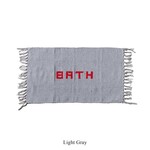 Puebco Handloomed Recycled Yarn Bathmat- Light Gray
