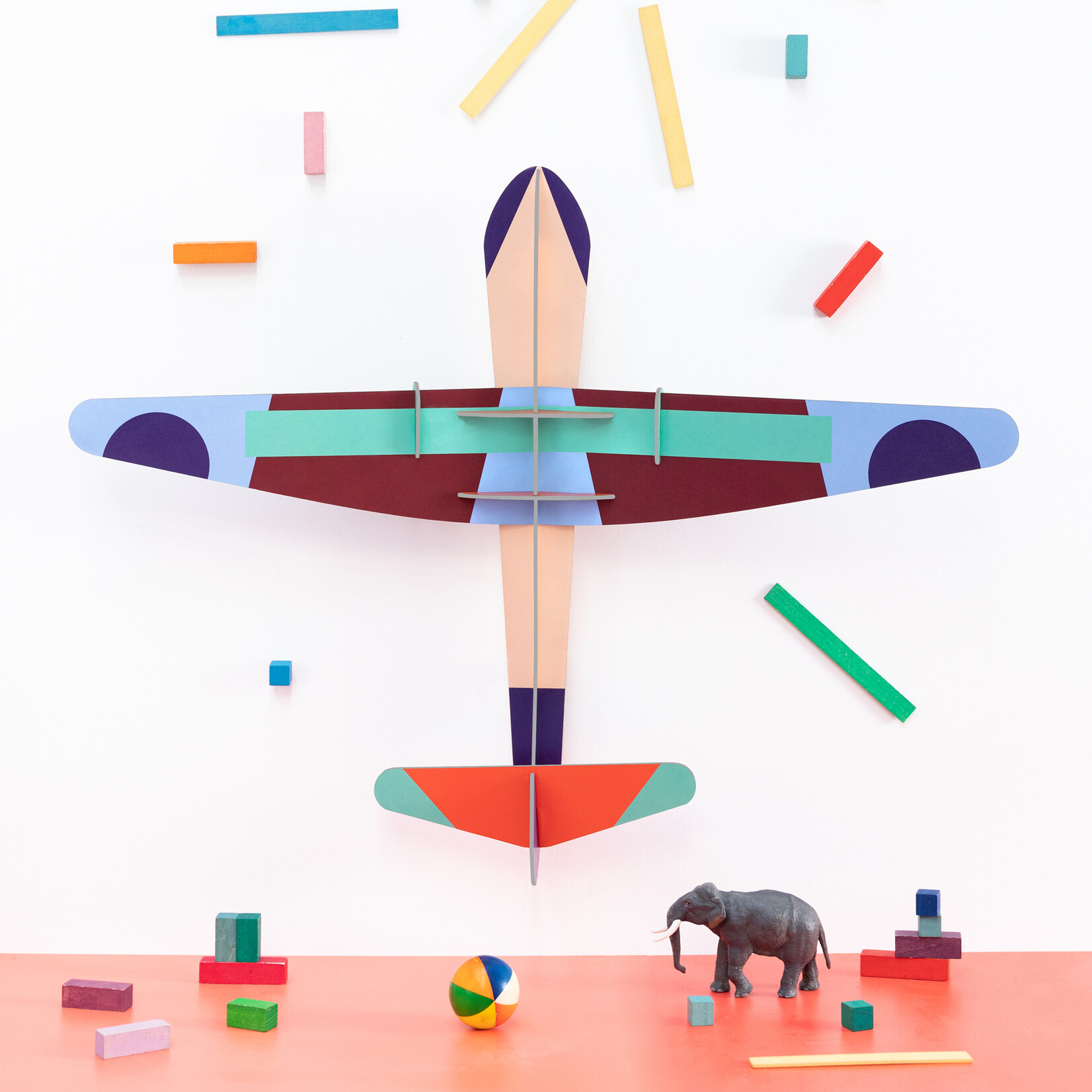 Studio Roof 3D Wall Art Glider Plane