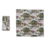 Creative Co-Op 18" Cottage Printed Cototn Napkin SET OF 4