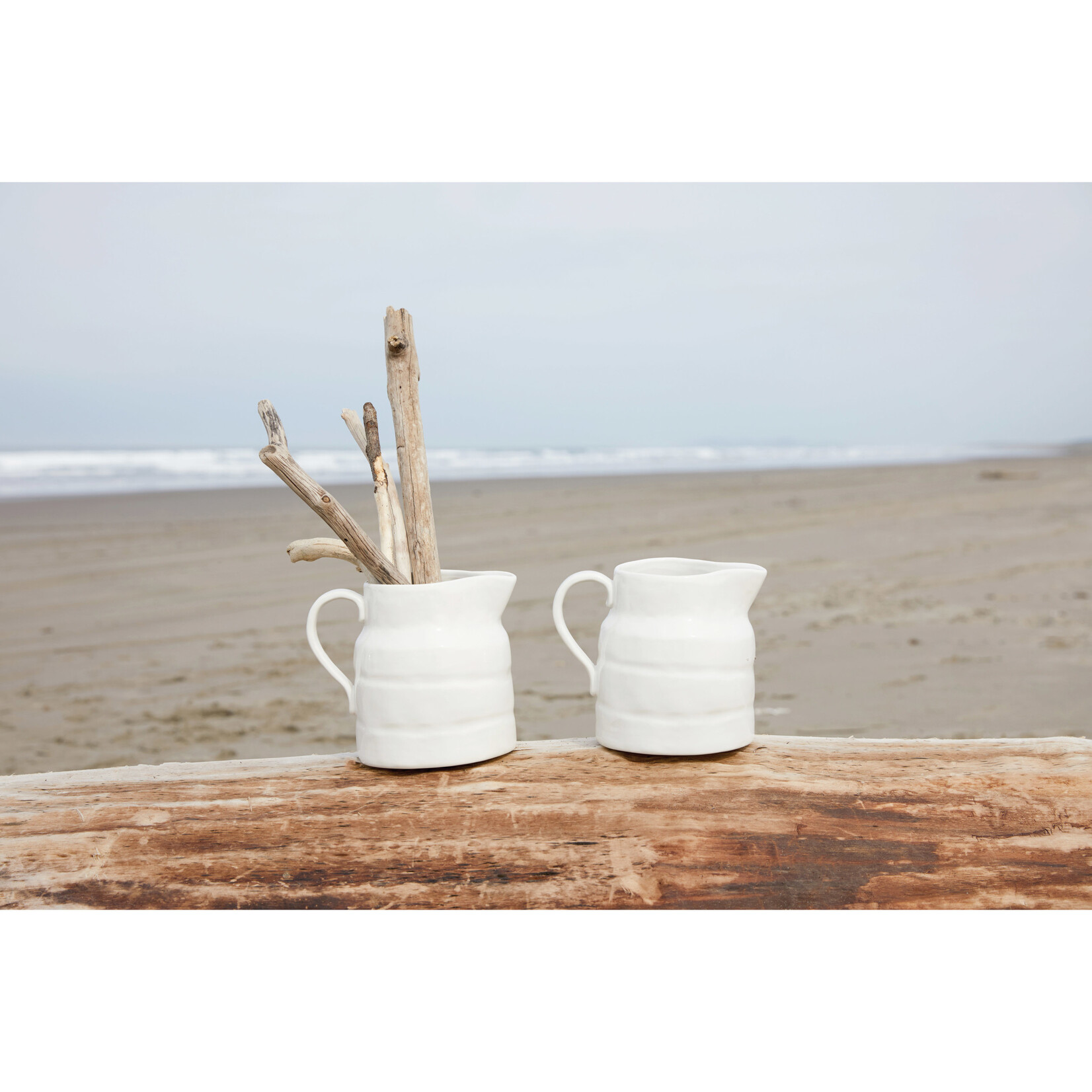 Creative Co-Op Stoneware Vintage Reproduction Pitcher