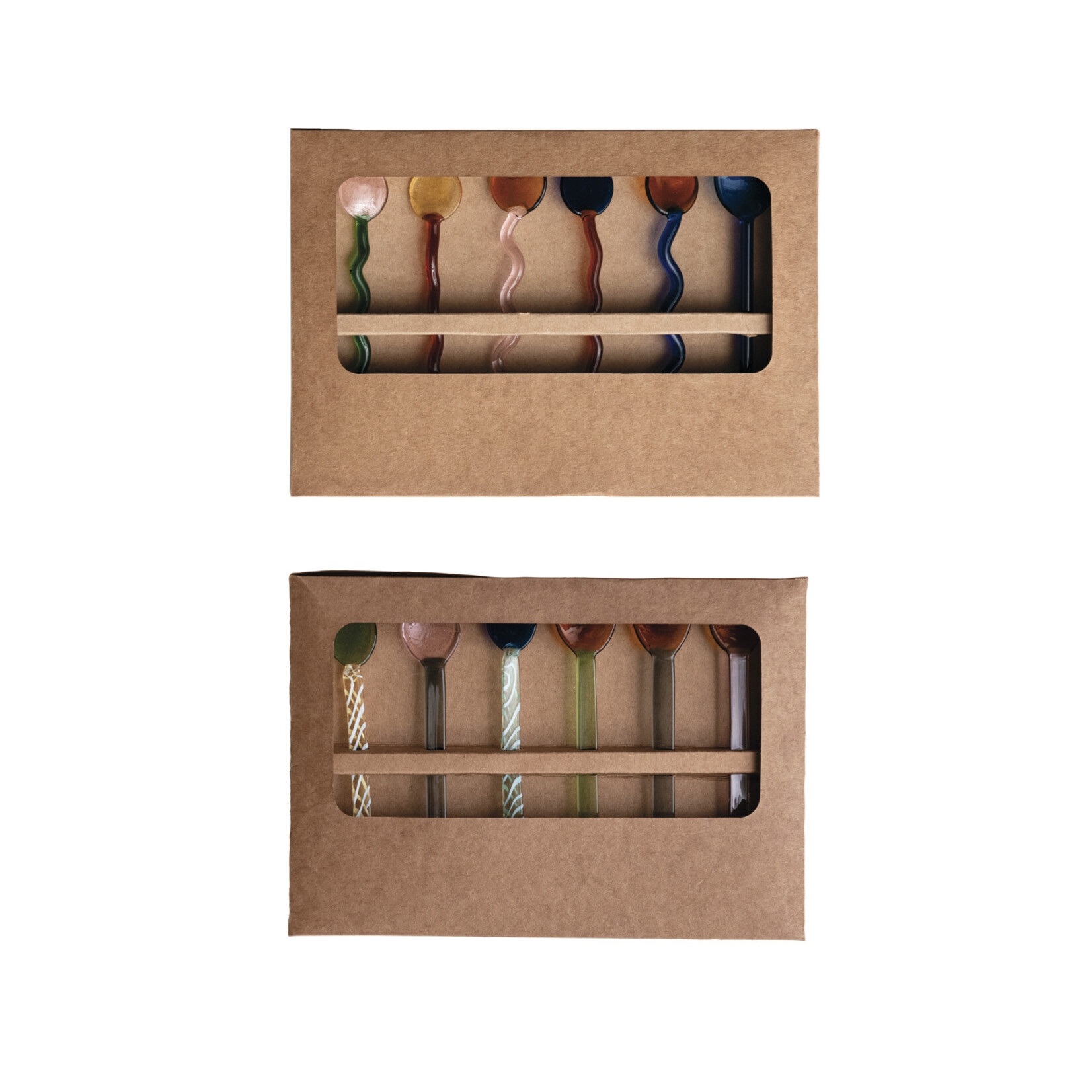 Creative Co-Op Handmade Glass Spoons SET OF 6