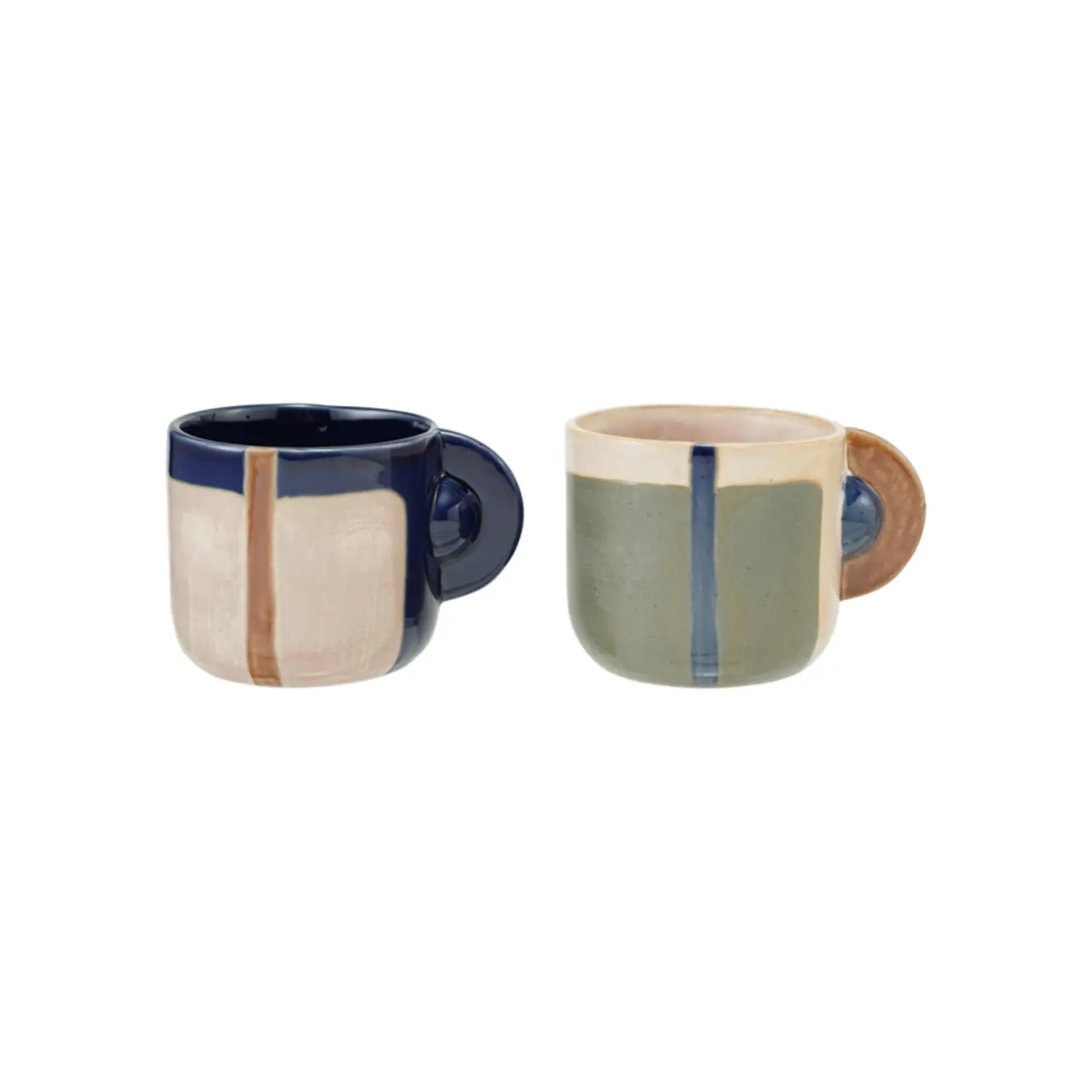 14 oz Stoneware Mug Geometric