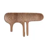 Oak Wood Abstract Drip Serving Dish w/ Handles