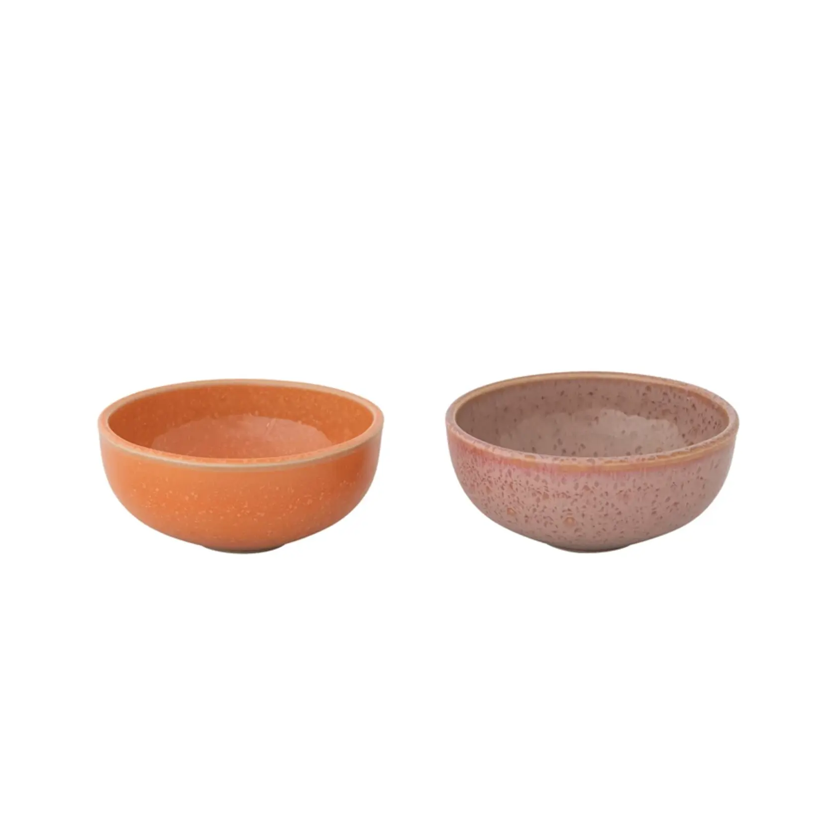 Stoneware Bowl- Speckled Orange