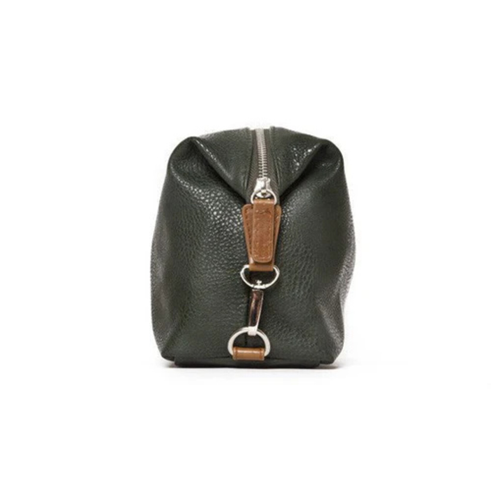 Brouk and Co Alfa Leather Dopkit- Dark Green