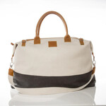 Brouk and Co The Urban Weekender Bag- Cream