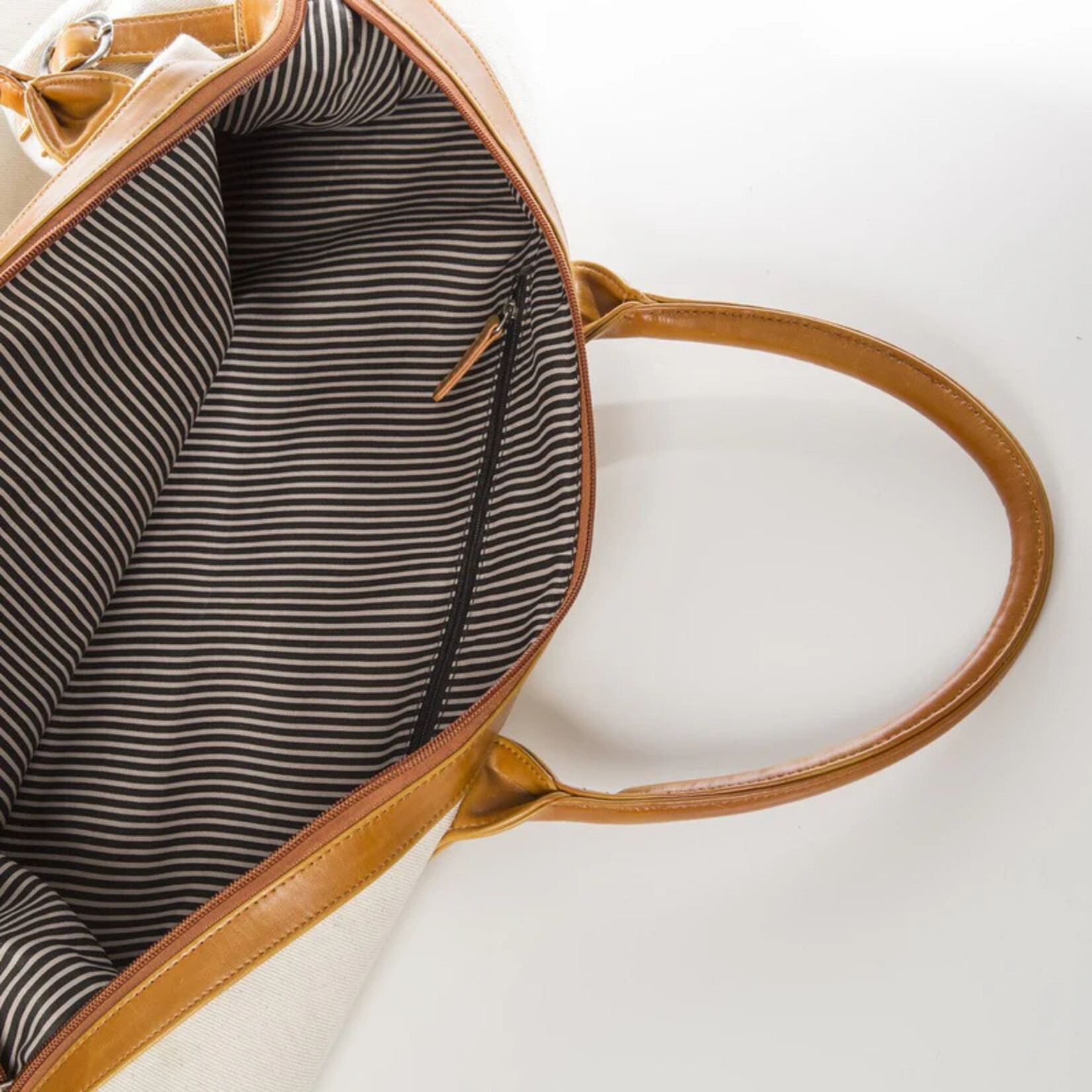 Brouk and Co The Urban Weekender Bag- Cream