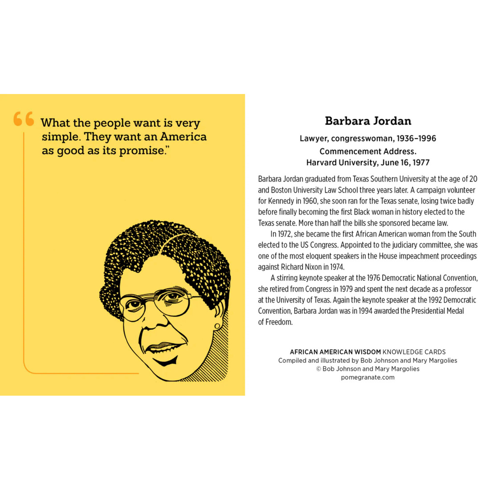 Pomegranate African American Wisdom: A Deck of Memorable Quotes Knowledge Cards