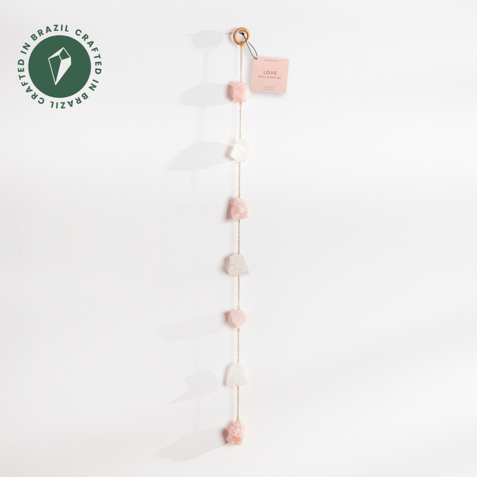 Quartz Rose Quartz Wall Hanging