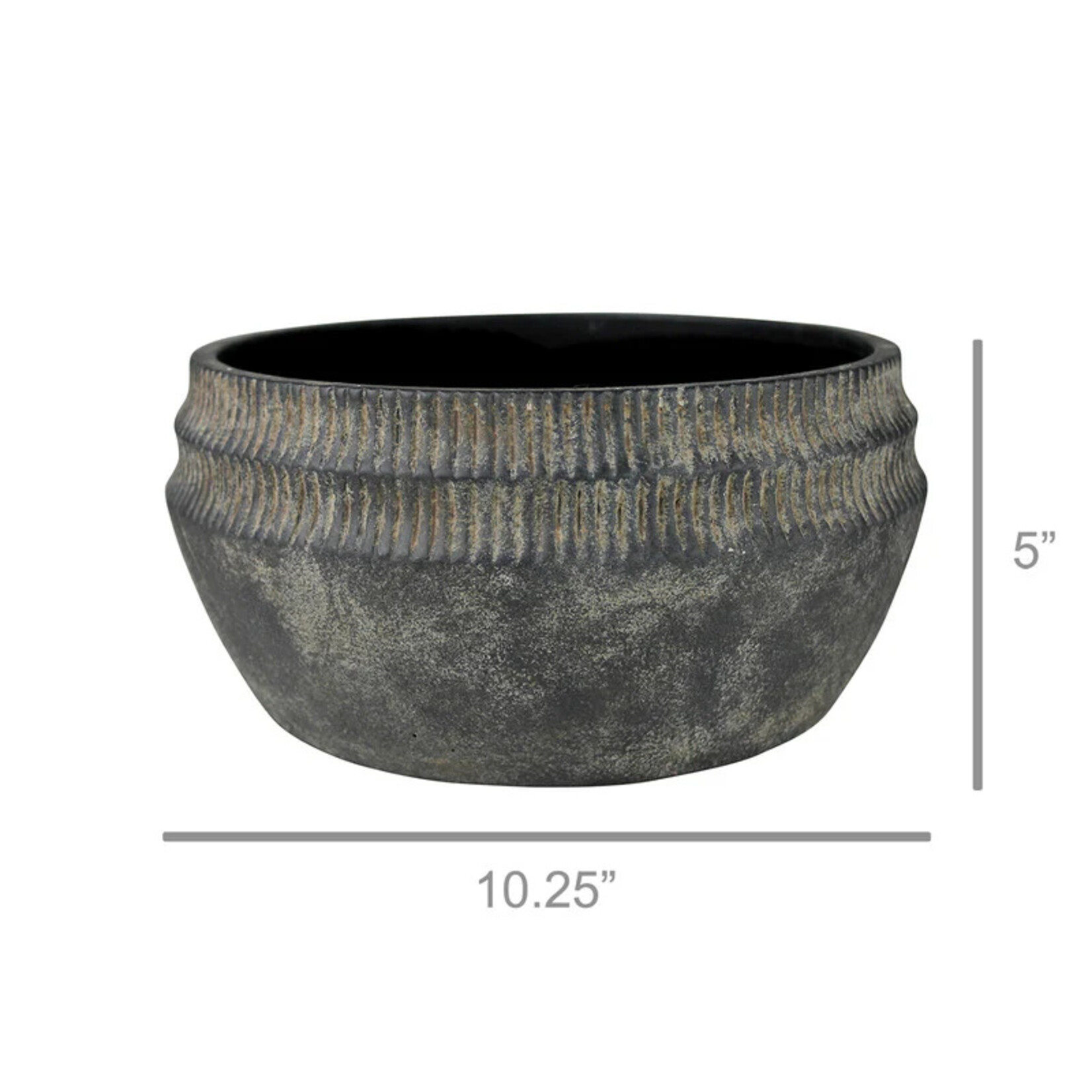 Large Cement Yara Low Planter