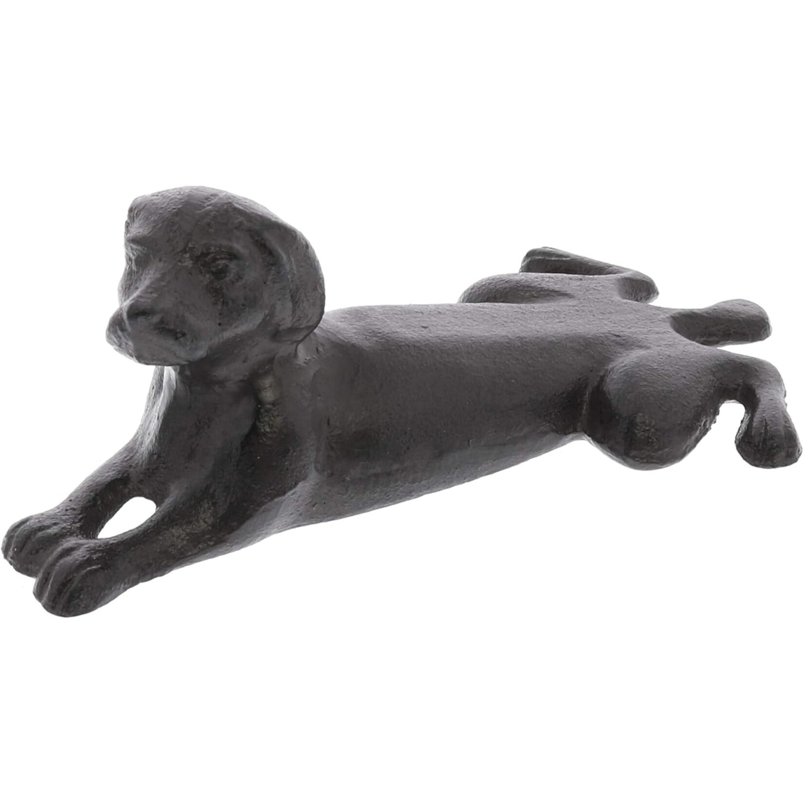 Antique Brown Cast Iron Lab Door Wedge