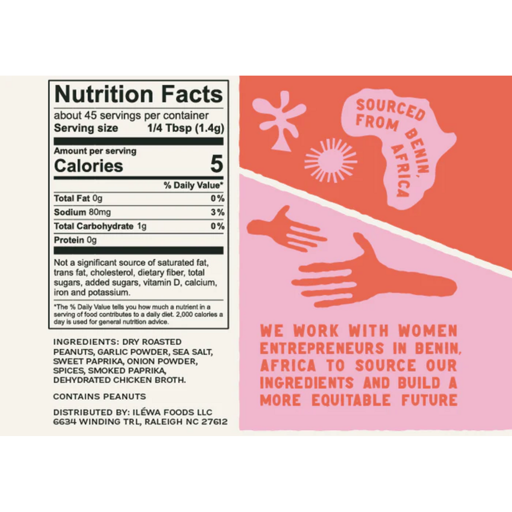 iLeWA Foods Rich and Sweet Coffee Suya Rub