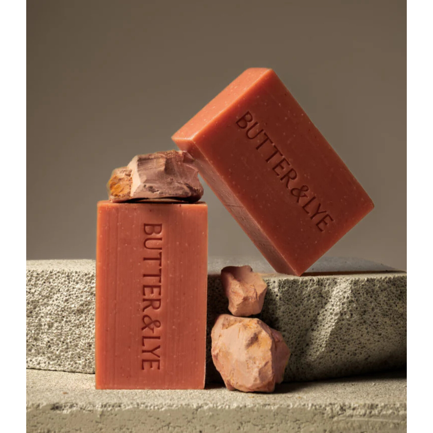 Butter & Lye Exfoliating Pink Clay Face and Body Soap