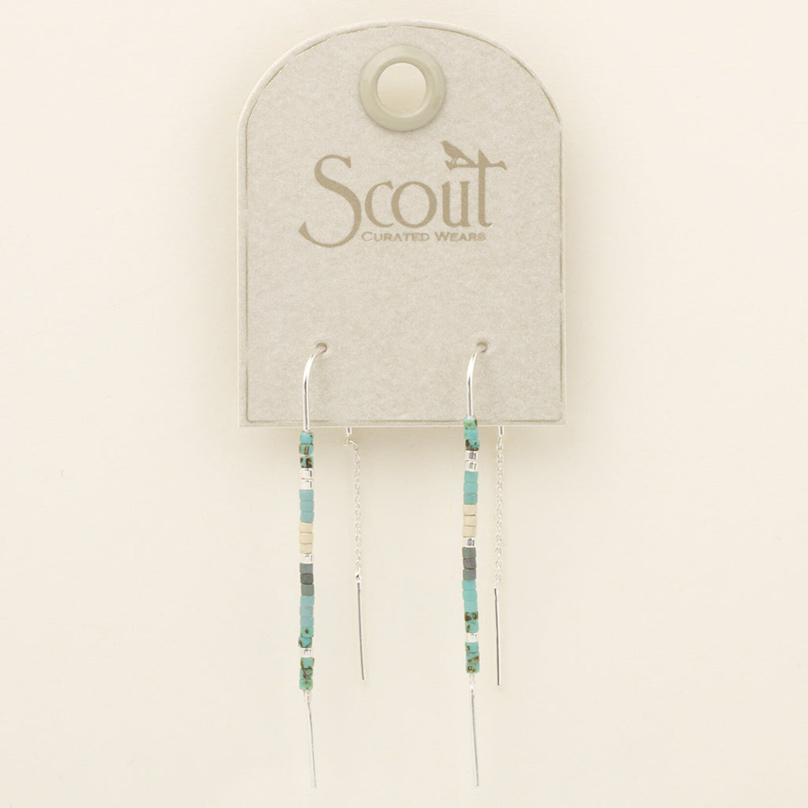 Scout Curated Wears Chromacolor Miyuki Thread Earrings Turquiose