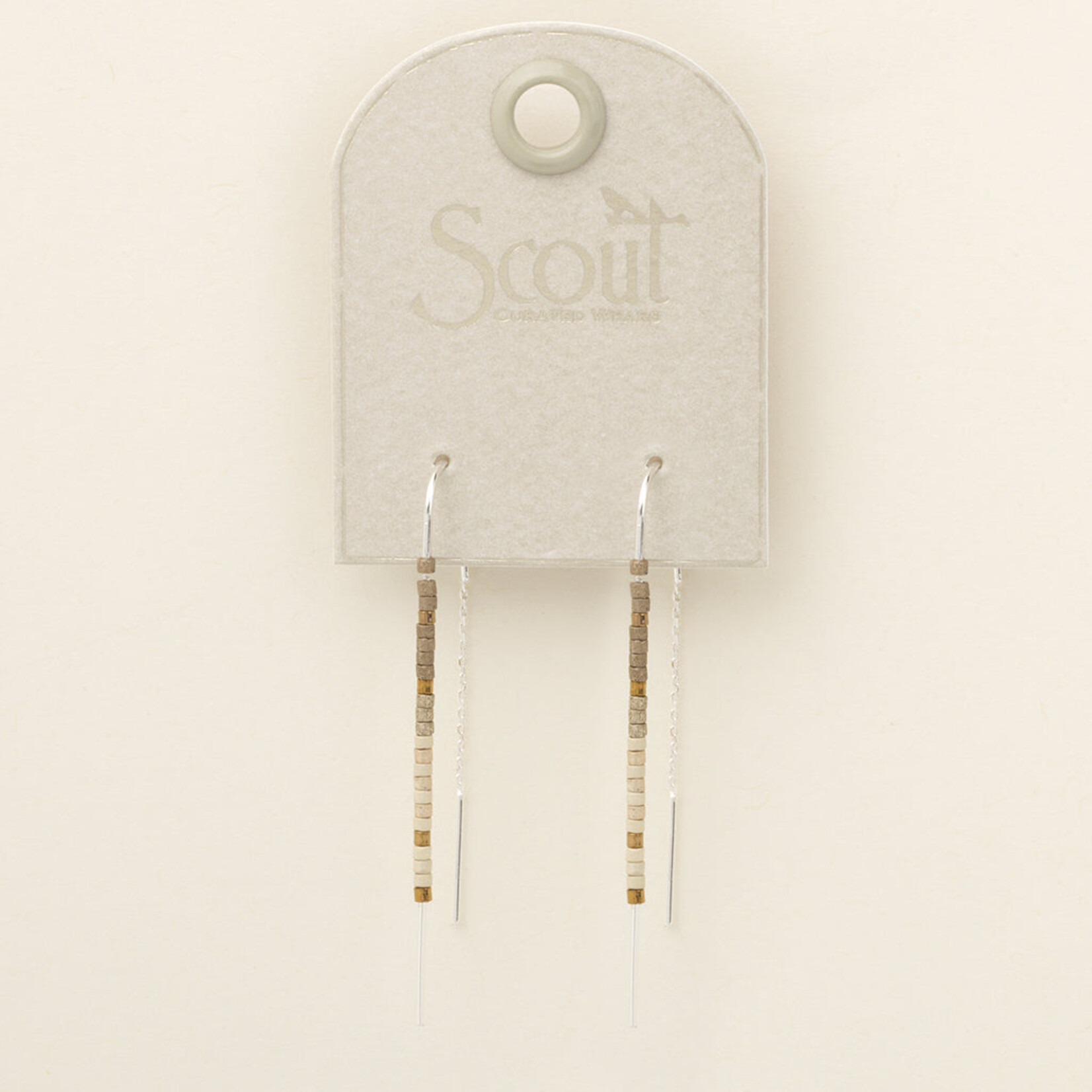 Scout Curated Wears Chromacolor Muyuki Thread Earrings Pewter