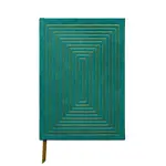 Designworks Ink Green Linear Boxes Suede Journal