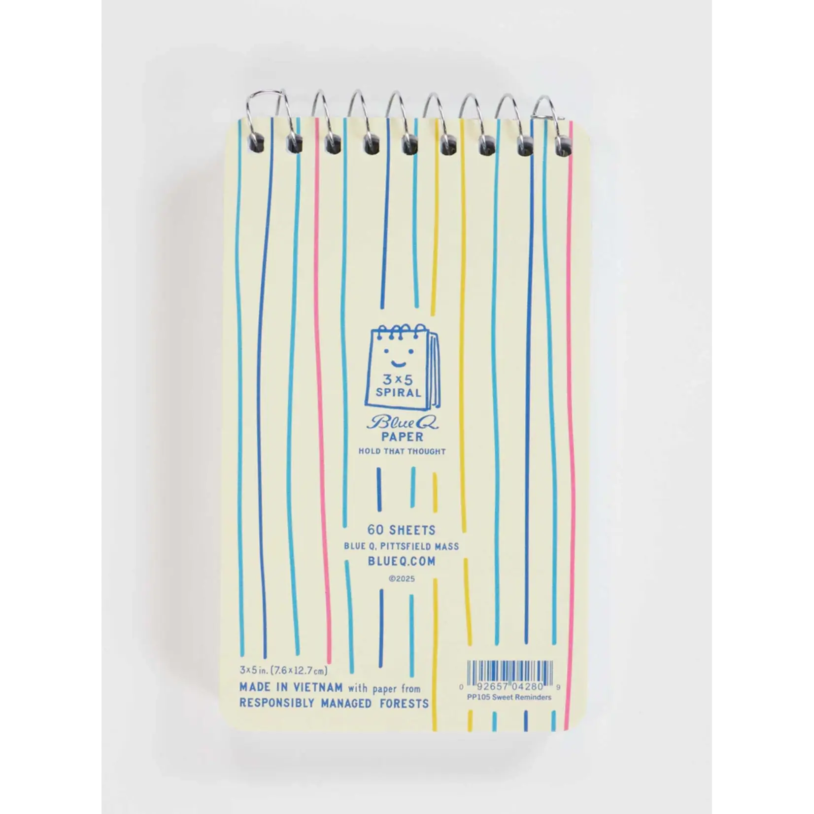 Blue Q Sweet Reminders Spiral Notepad