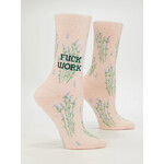 Blue Q Fuck Work Crew Socks