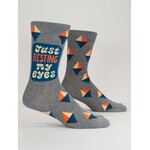 Blue Q Resting My Eyes Men's Socks