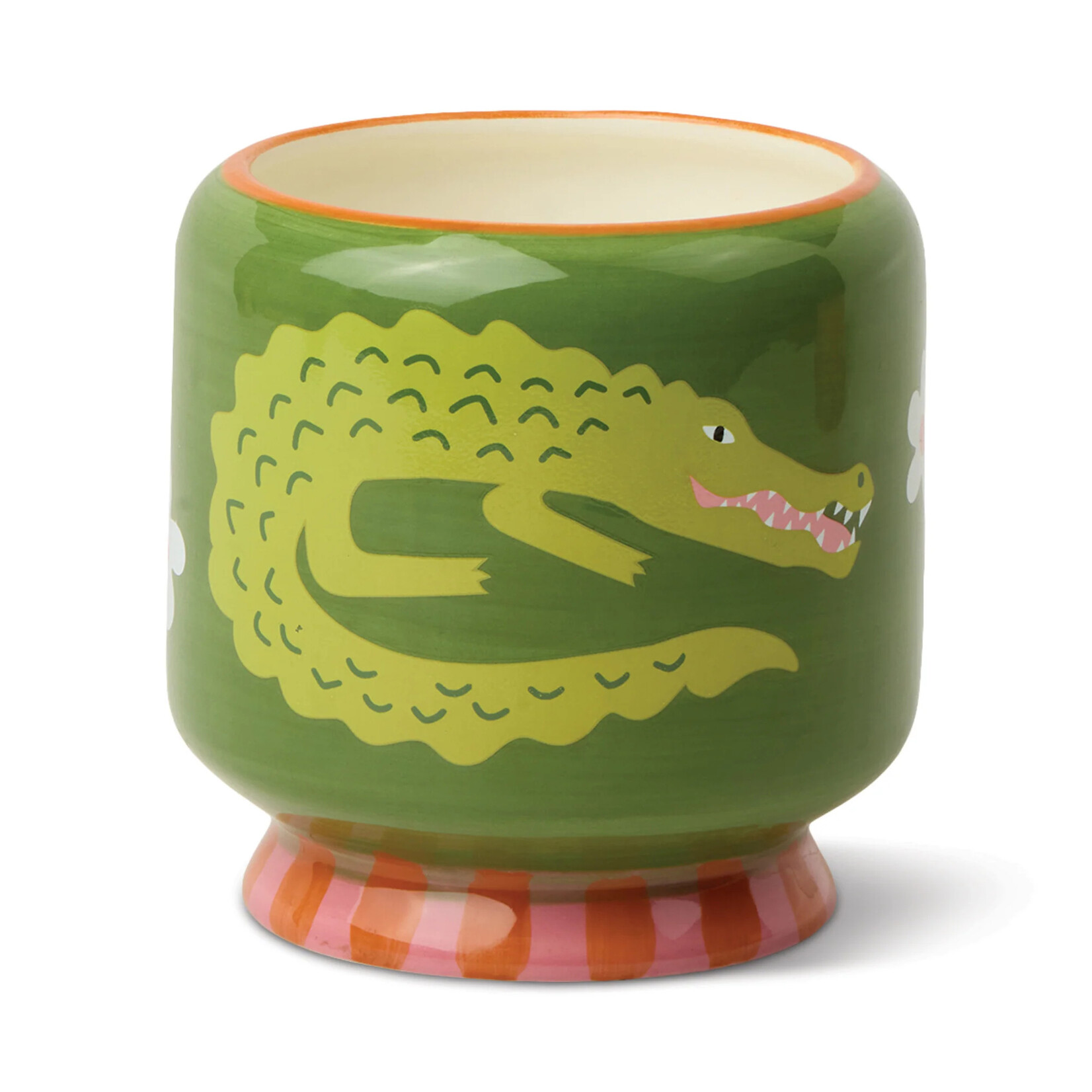 Paddywax A Dopo Ceramic Candle Crocodile- Prickly Pear