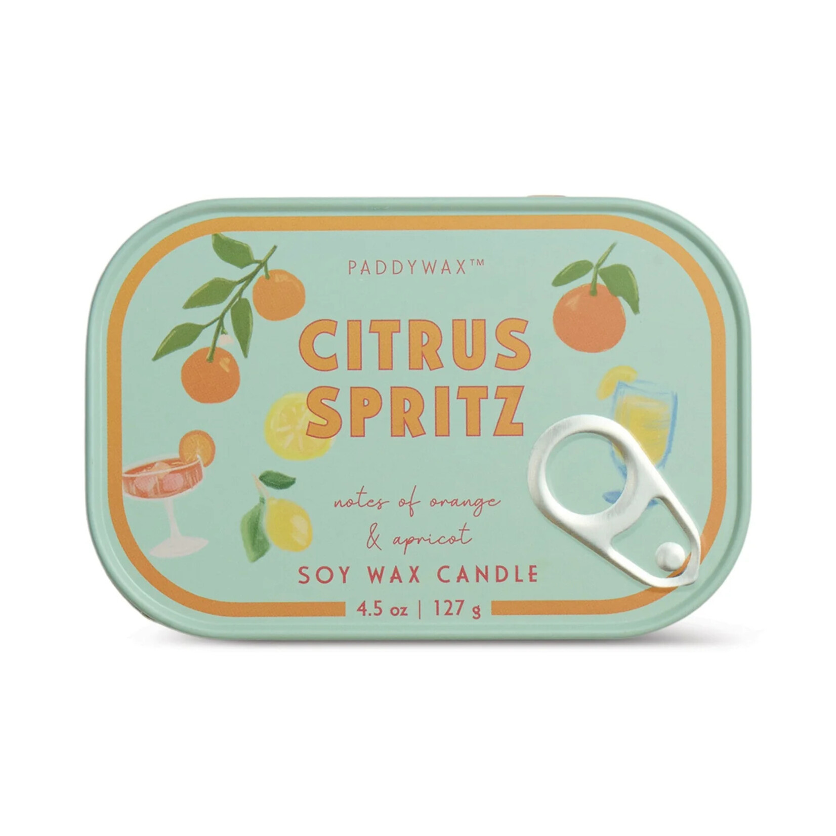 Paddywax Bistro Tin Candle- Citrus Spritz