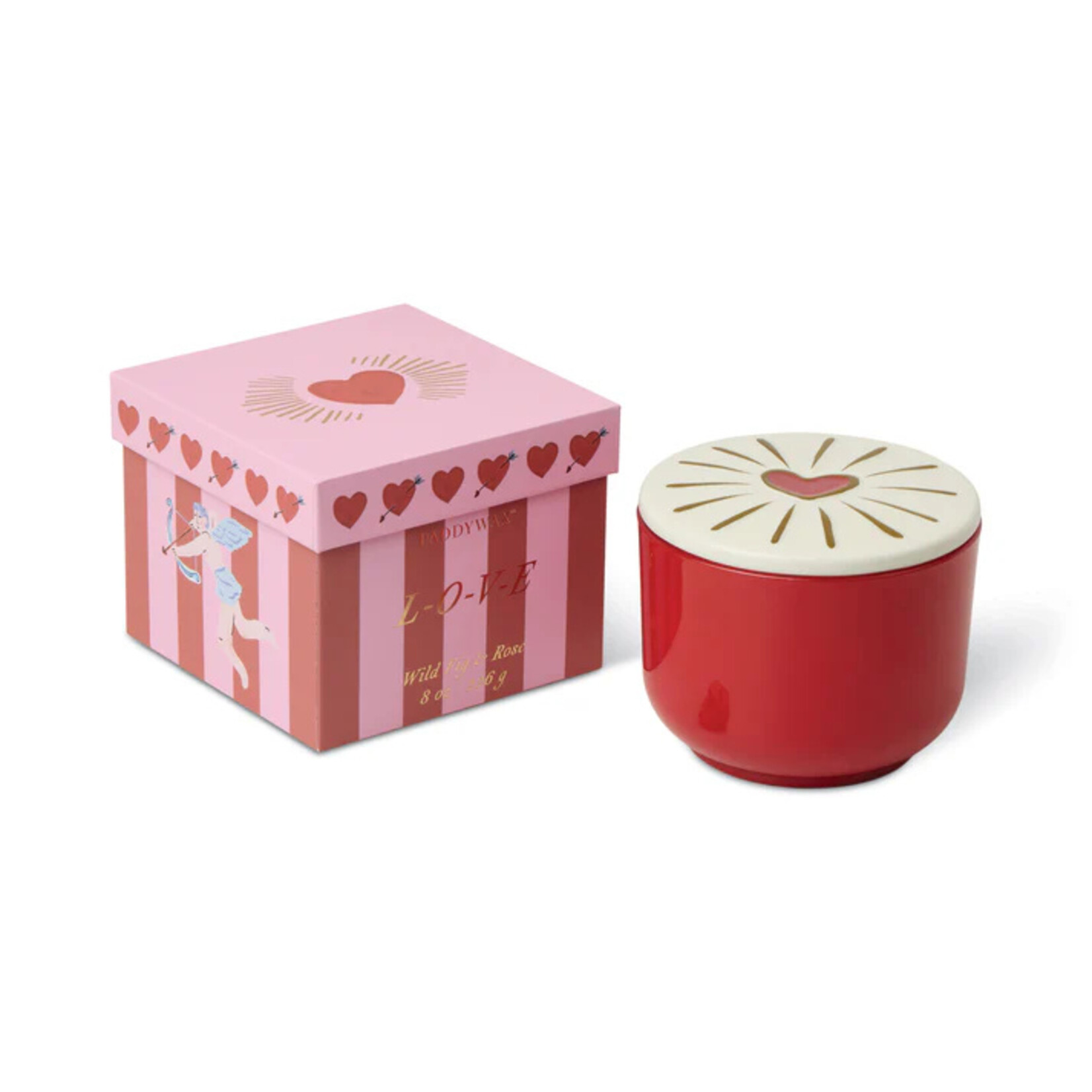 Paddywax Charmed Heart Candle- Wild Fig & Rose