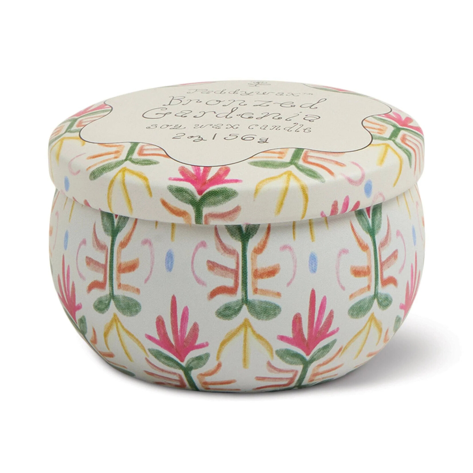 Paddywax Tulip Tin Candle- Bronzed Gardenia
