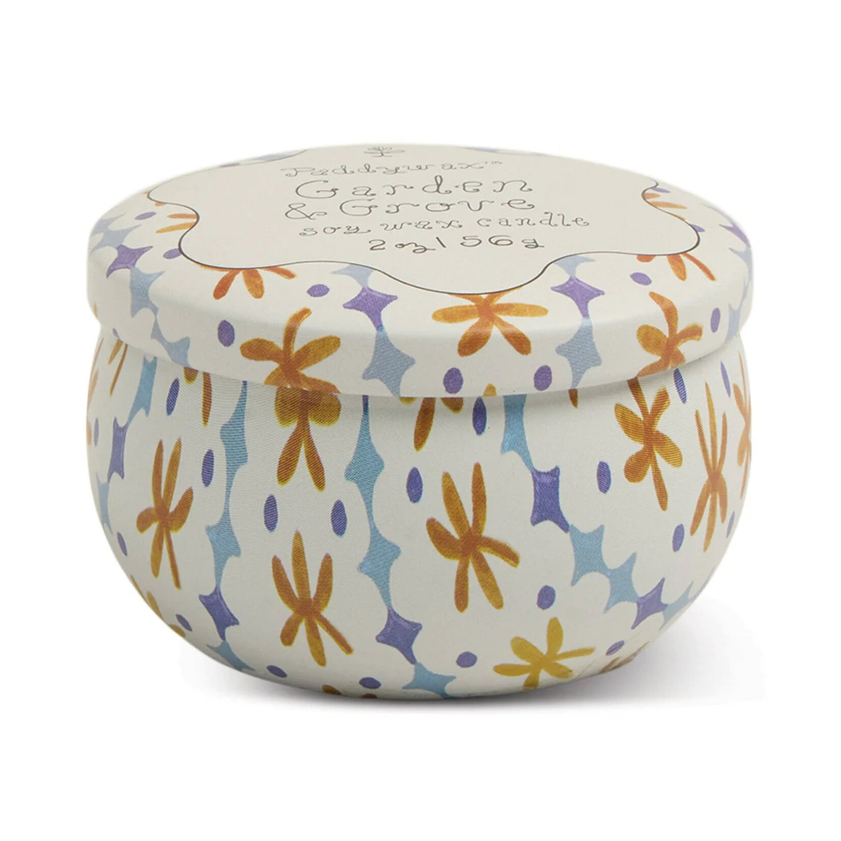 Paddywax Tulip Tin Candle- Garden and Grove