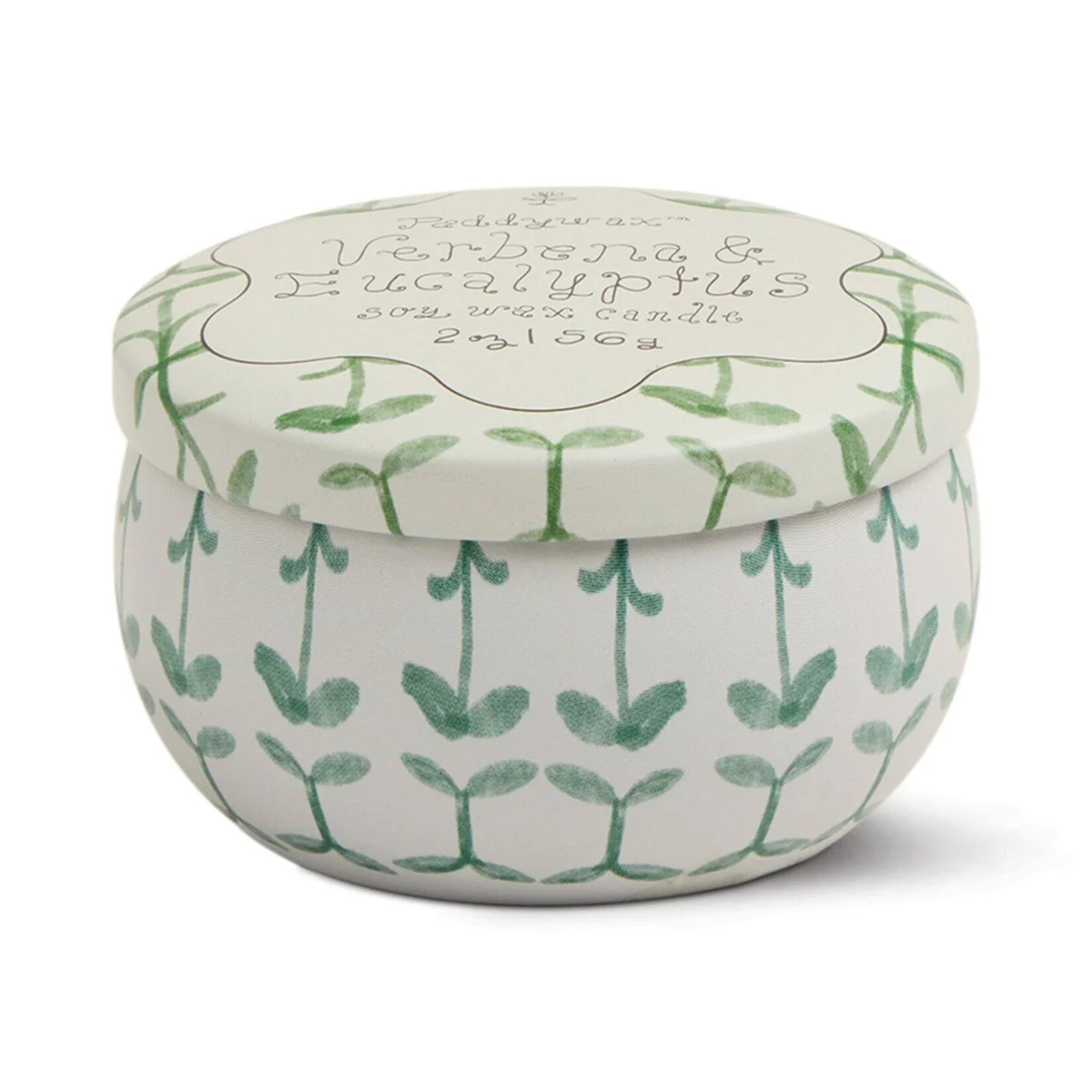 Paddywax Tulip Tin Candle- Verbena and Lemongrass