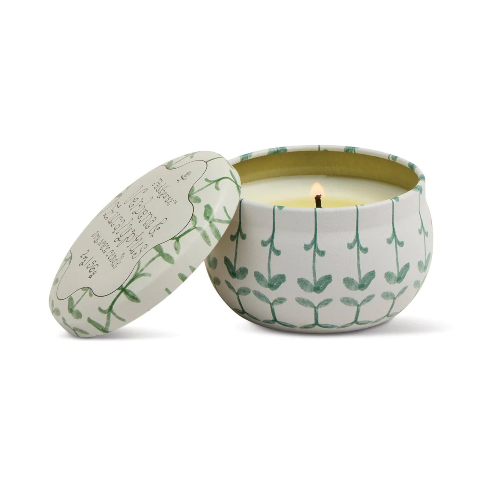Paddywax Tulip Tin Candle- Verbena and Lemongrass