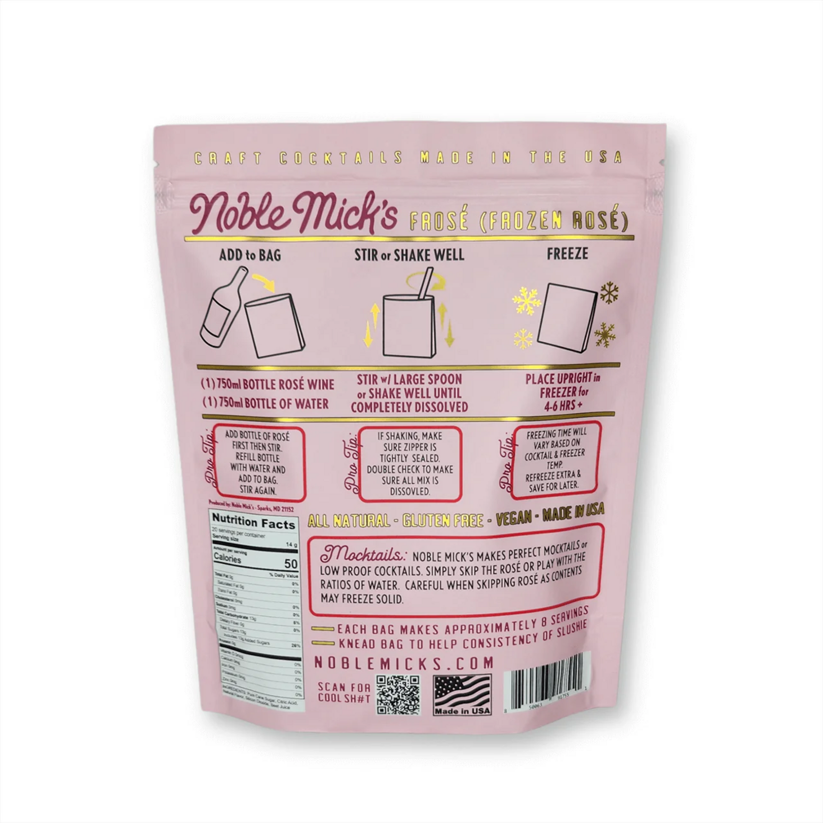 Noble Mick's Noble Mick's Frozen Froze' Cocktail Kit