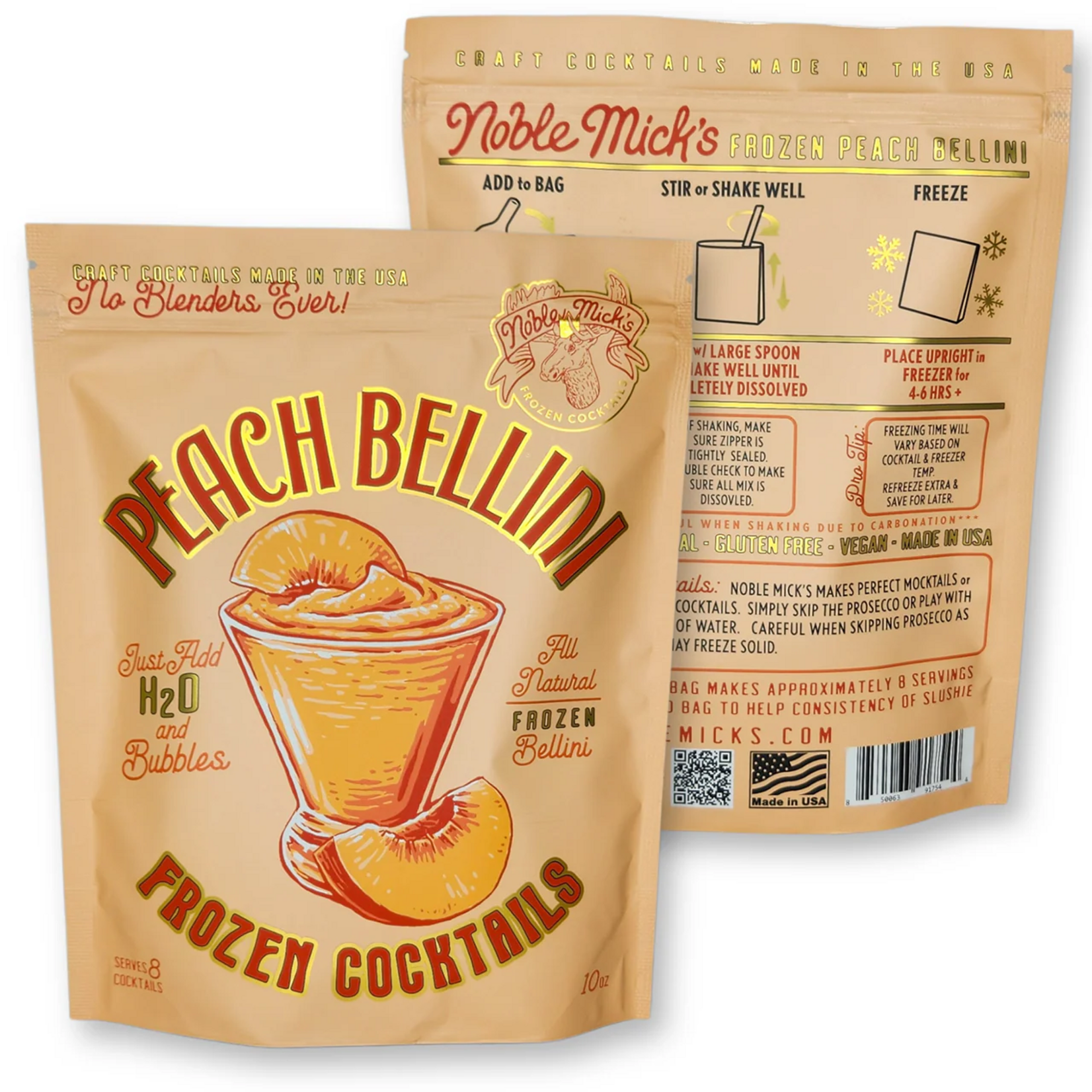 Noble Mick's Noble Mick's Peach Bellini Frozen Cocktail Kit