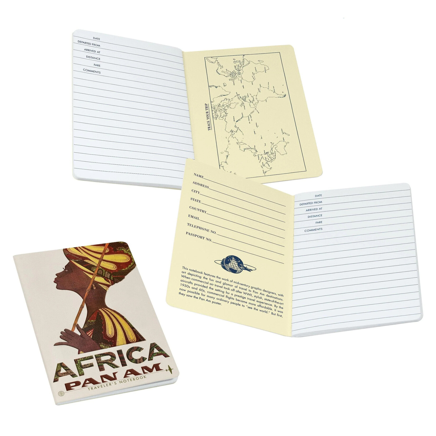Unemployed Philosophers Guild Pan Am Notebook- Africa