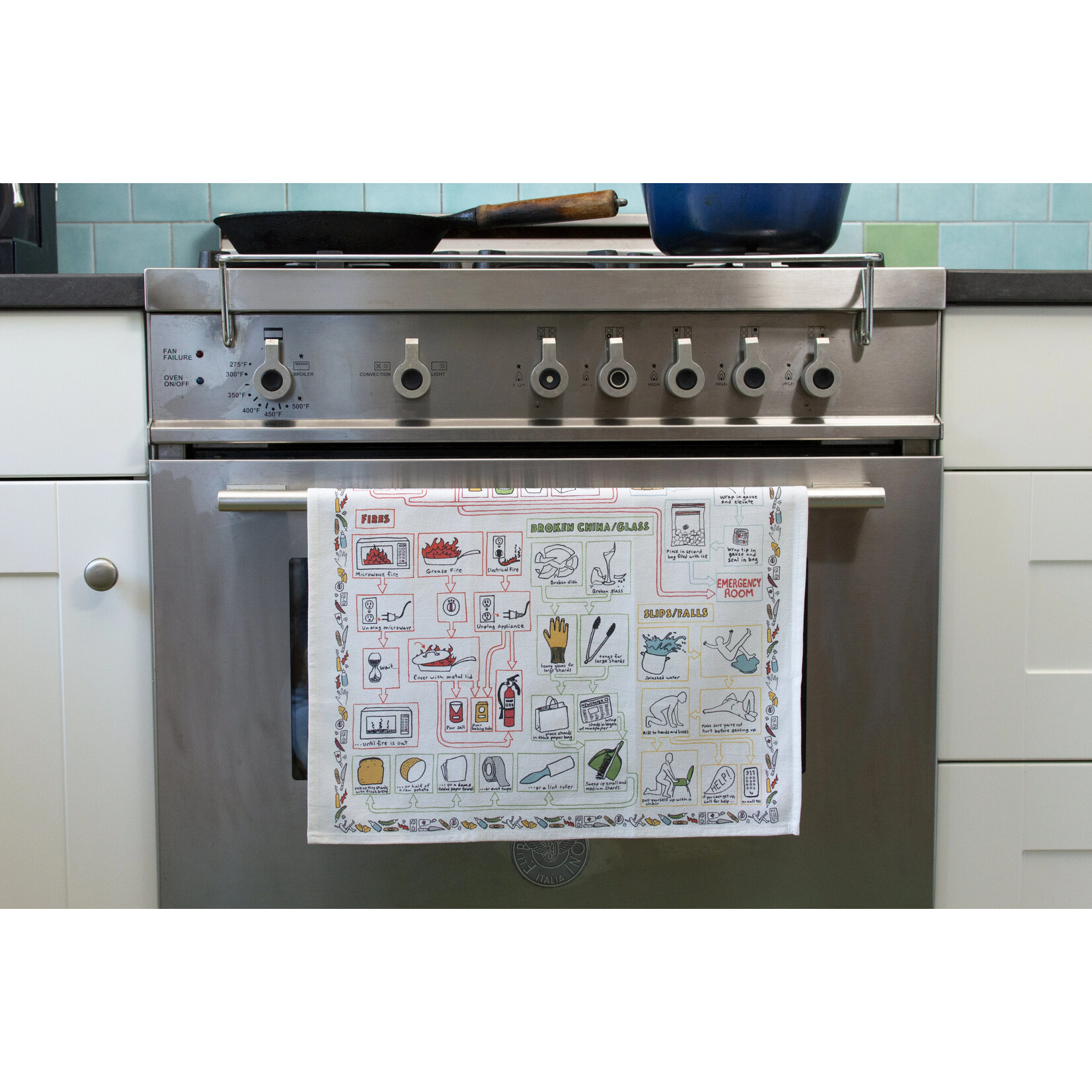 Unemployed Philosophers Guild Kitchen Accidents Dish Towel