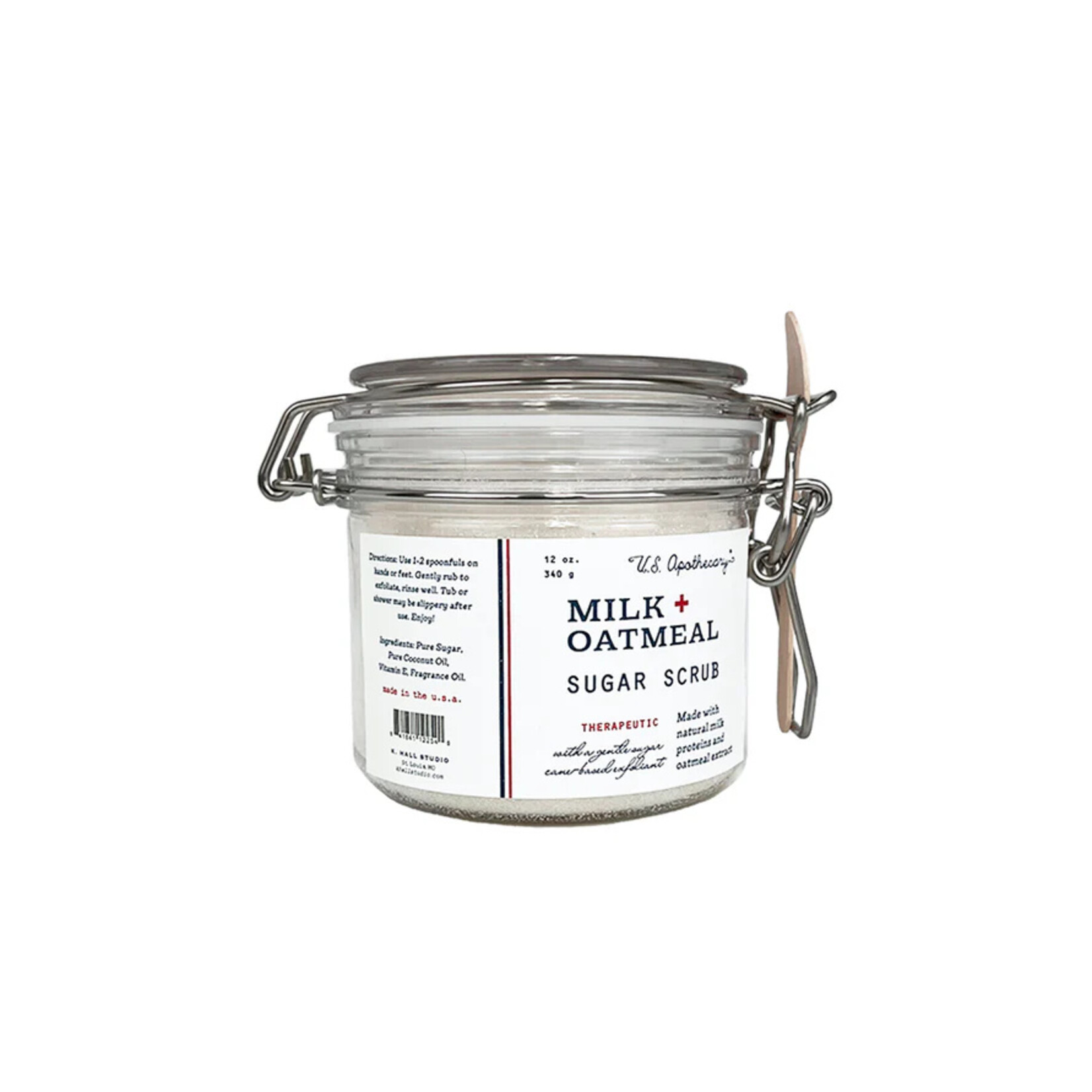 U.S. Apothecary Milk + Oatmeal Sugar Scrub