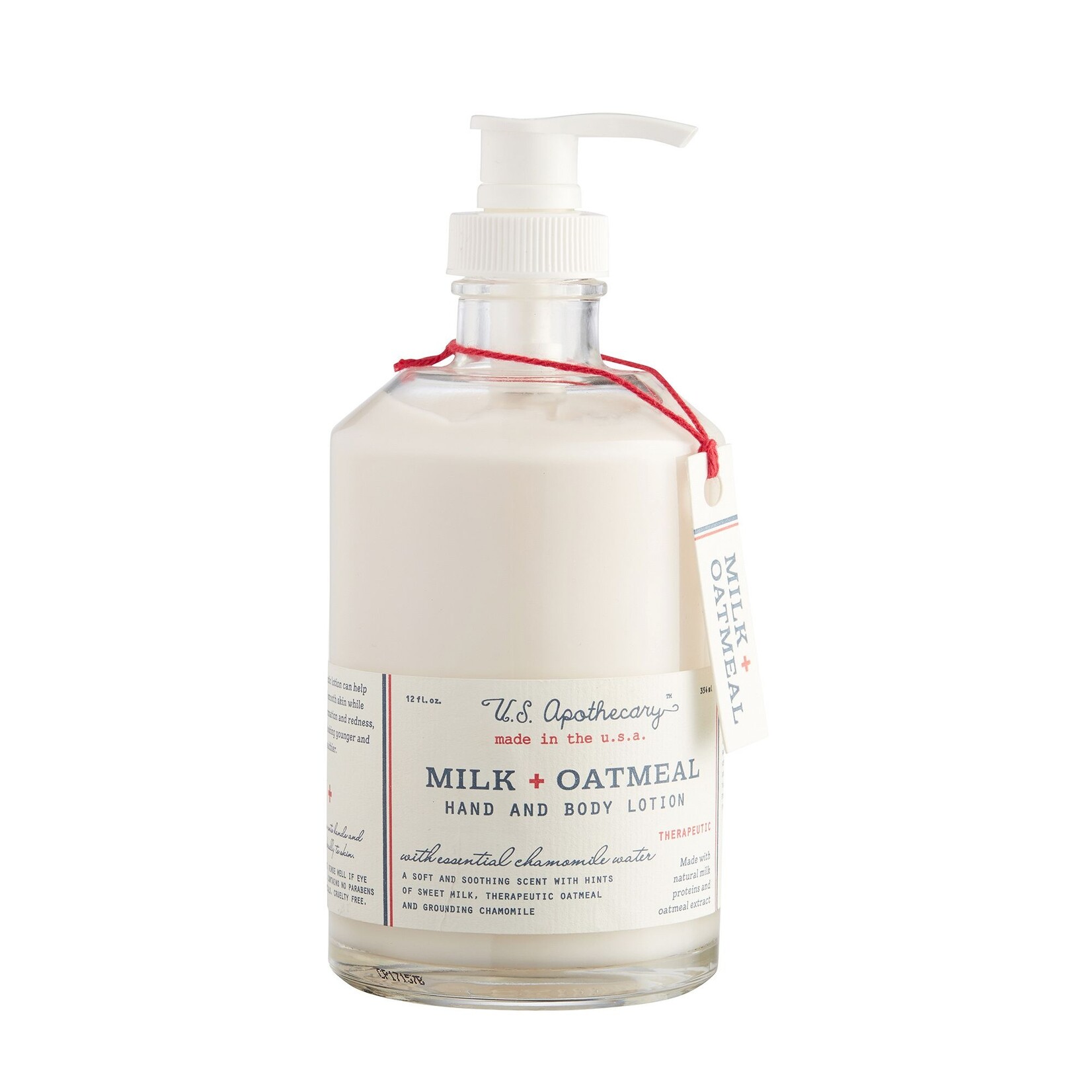 U.S. Apothecary Milk + Oatmeal Hand and Body Lotion