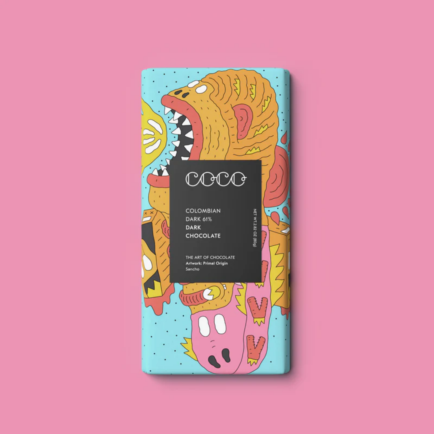 COCO Chocolatier Colombian 61% Dark Chocolate Bar