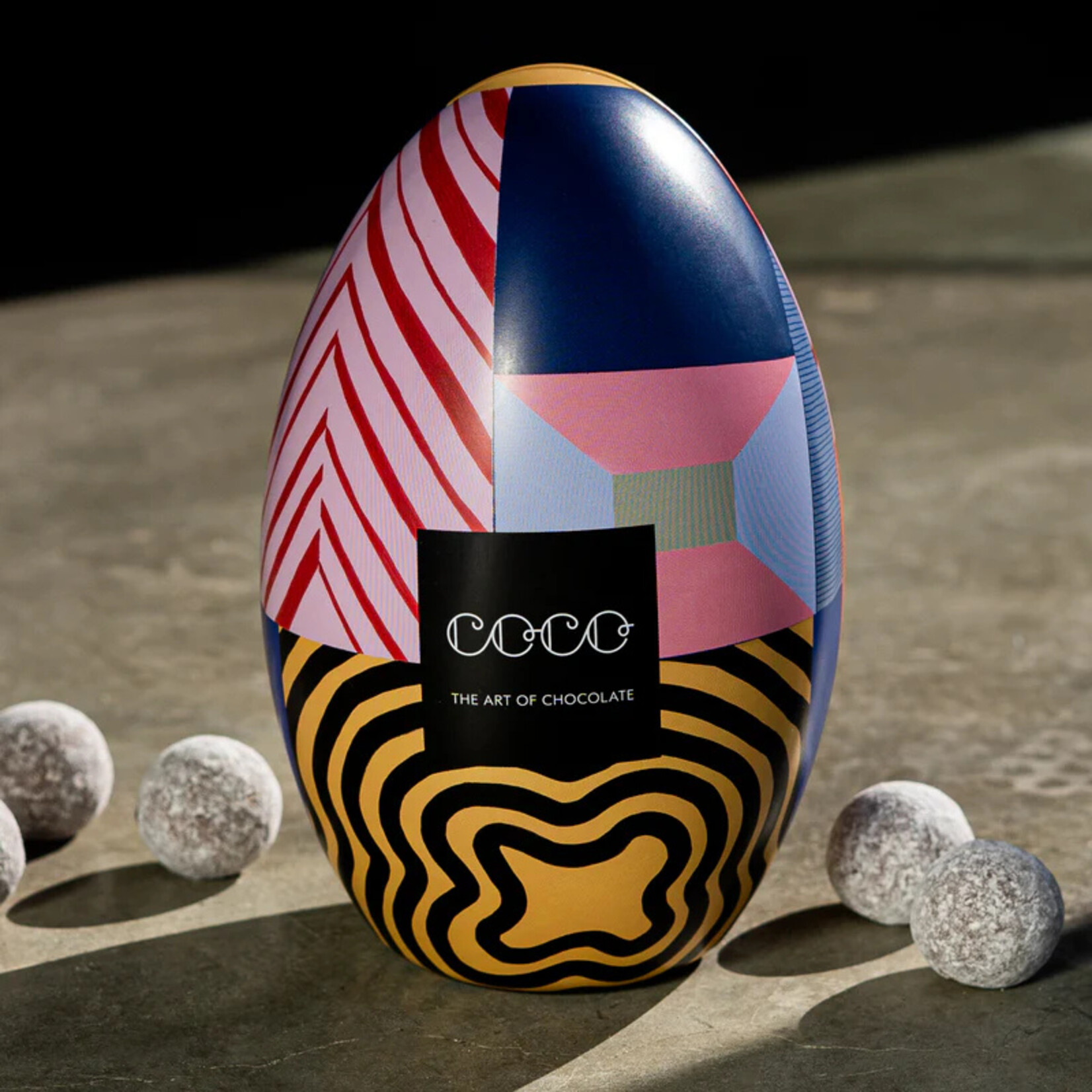 COCO Chocolatier Marc De Champagne Truffles Easter Egg