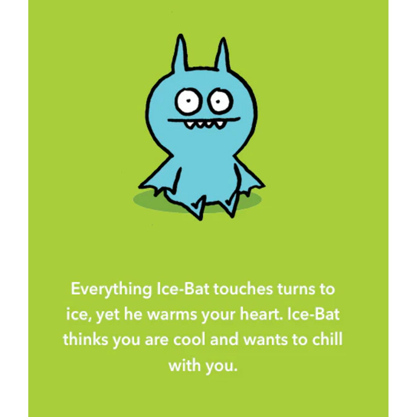 Uglydoll Uglydoll Ice Bat (Blue) Backpack Clip