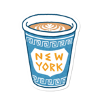 Apply Stickers New York Coffee Cup Sticker