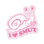 Apply Stickers I Love Smut Snail Sticker